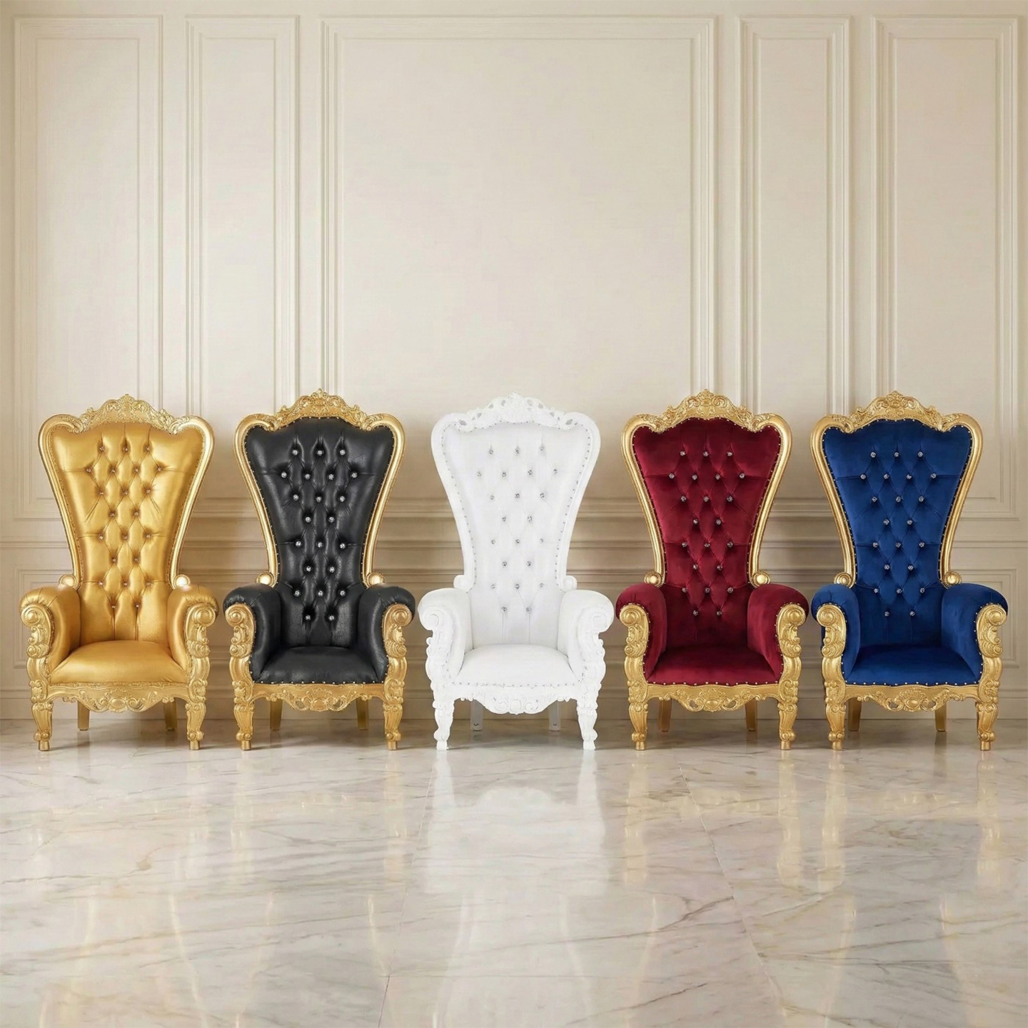 Throne Chair Rentals for Sweet Sixteen parties with luxury birthday seating, VIP photo backdrops, and event delivery